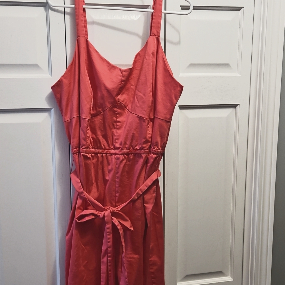 Lane Bryant Hot Pink Sleeveless Jumpsuit Sz 20